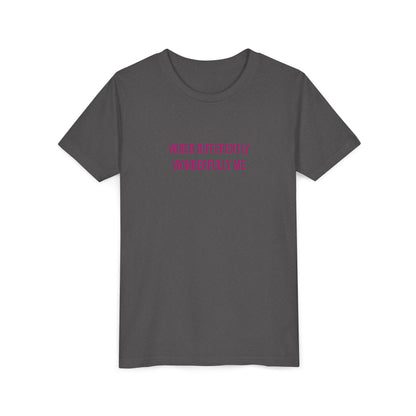Youth Tee — "Wired Differently Wonderfully Me" Inspirational Kids T‑Shirt