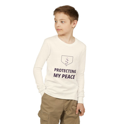 Protecting My Peace Illustrated Edition Youth Long-Sleeve Tee | Uplifted By Design™
