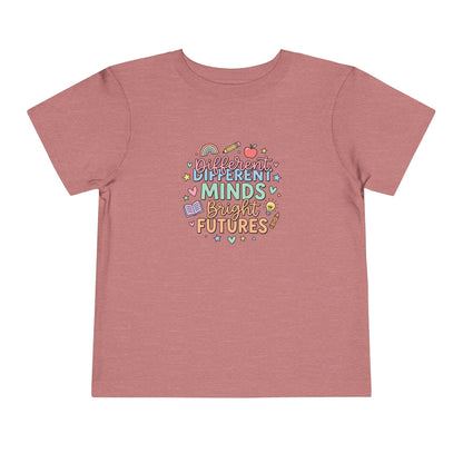 Different Minds, Bright Futures Neurodiversity Toddler Tee | Autism Acceptance