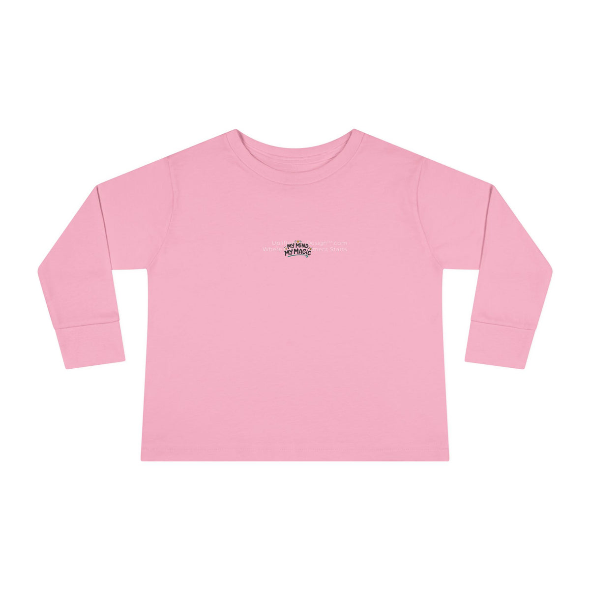 "My Mind, My Magic" Toddler Long Sleeve Tee — Sparkle Mind Wordmark | Uplifted By Design™ Autism Acceptance & Sensory Pride Shirt