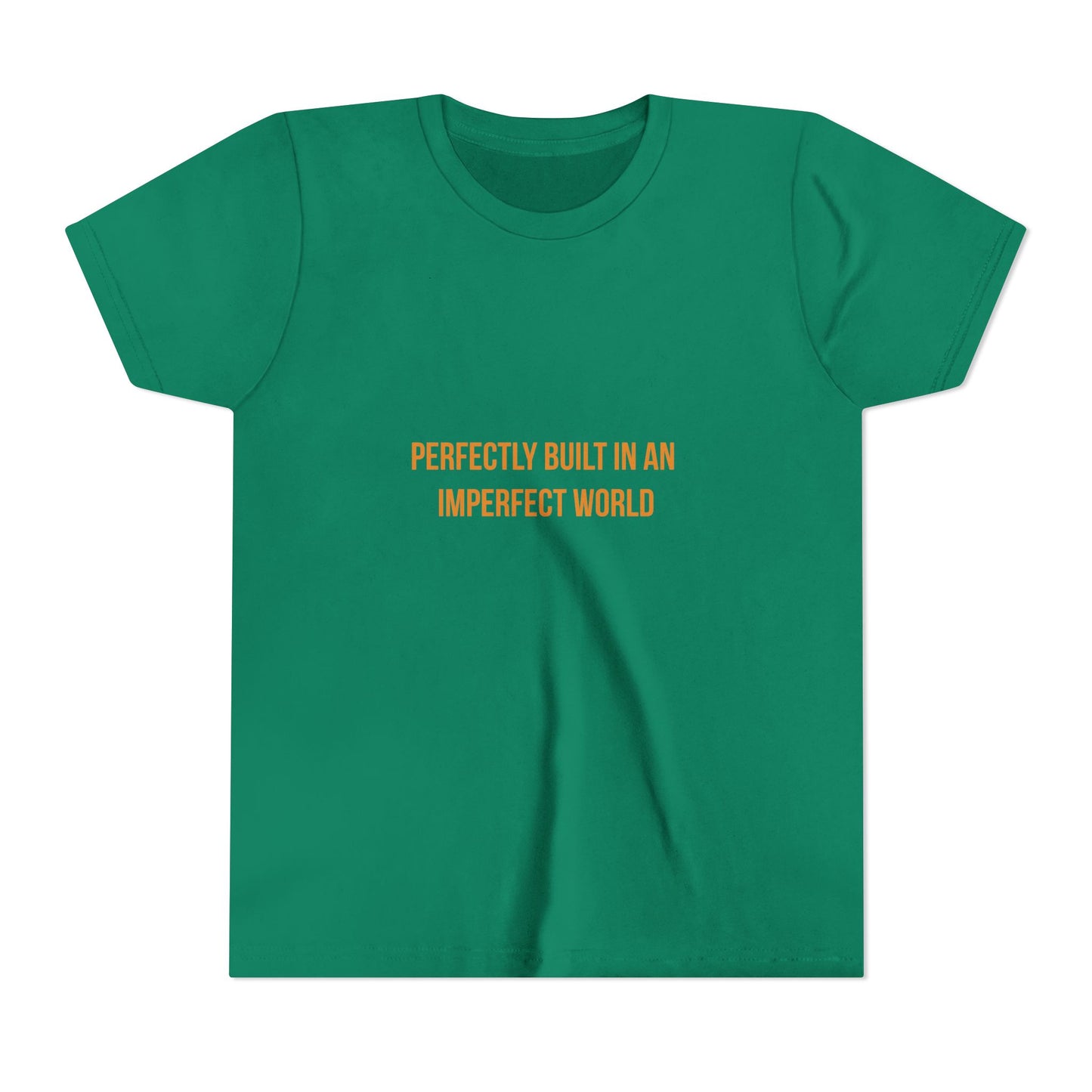 "Perfectly Built in an Imperfect World" Cerebral Palsy Awareness Youth Tee