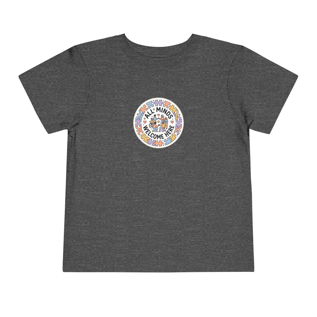 All Minds Welcome Here Neurodiversity Toddler Tee | Autism Acceptance