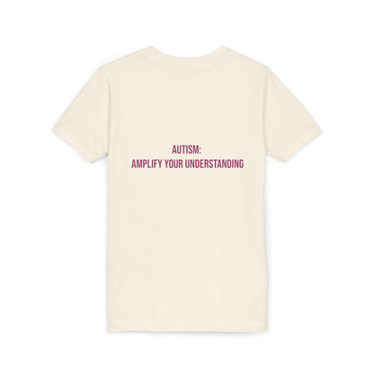 Amplify Your Understanding Empowerment Youth Tee | Autism Pride Kids Streetwear