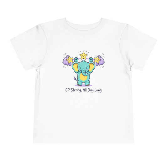 CP Strong All Day Long Toddler Shirt | Elephant Support Kids Tee
