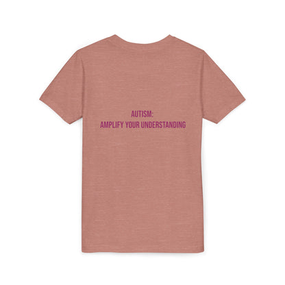 Amplify Your Understanding Empowerment Youth Tee | Autism Pride Kids Streetwear