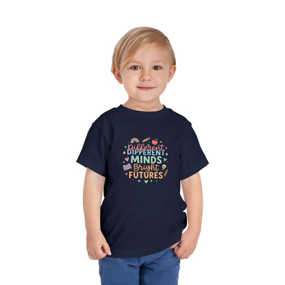 Different Minds, Bright Futures Neurodiversity Toddler Tee | Autism Acceptance