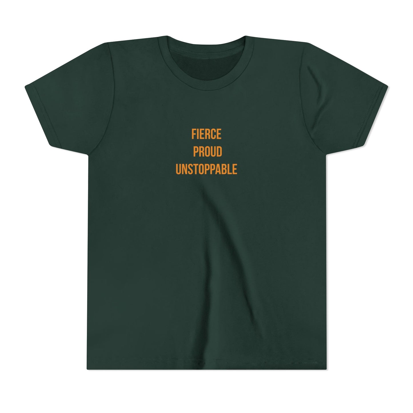 "Fierce Proud Unstoppable" Cerebral Palsy Awareness Youth Tee | Uplifted By Design
