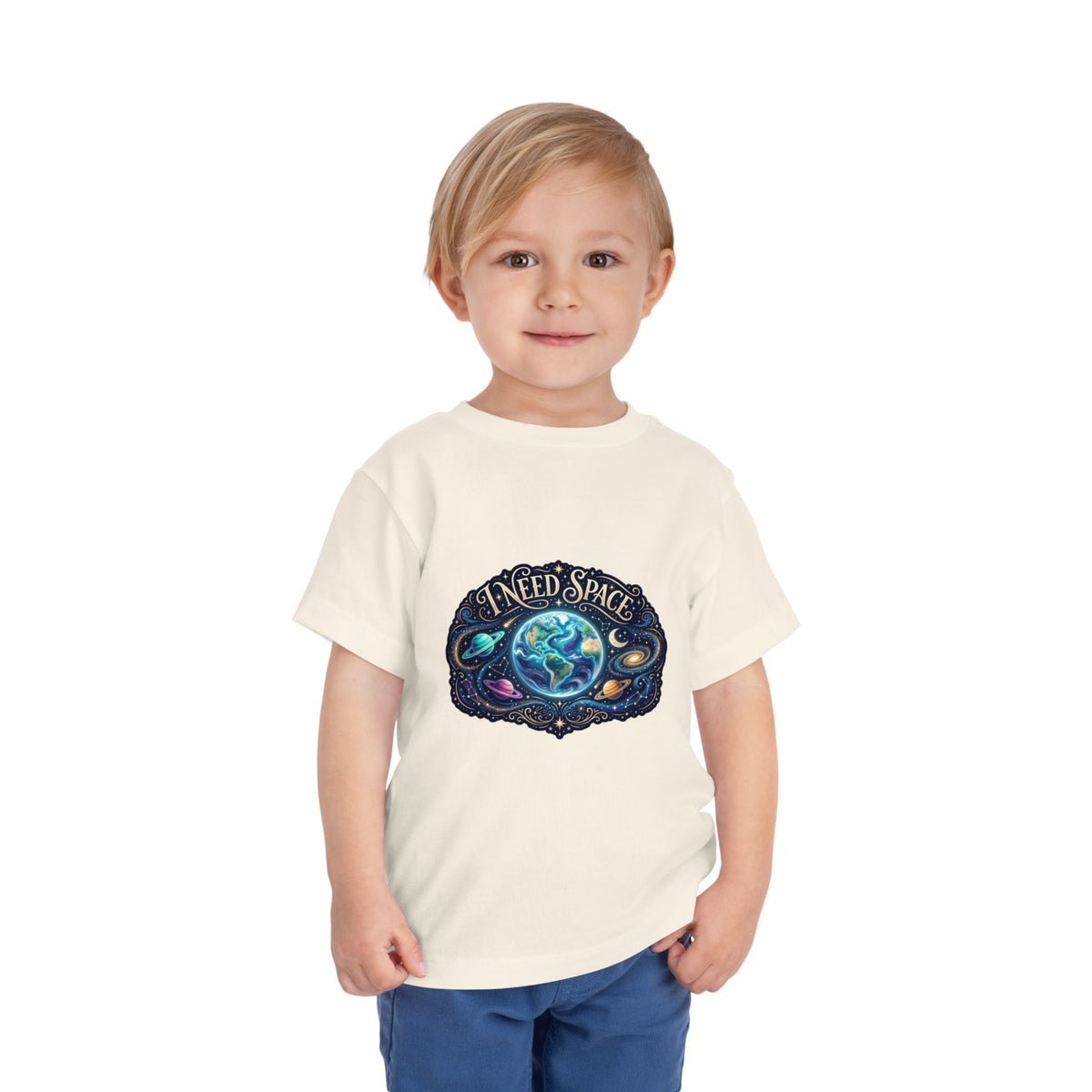 Toddler Tee — "I Need Space" Cosmic Galaxy | Autism Acceptance & Sensory Pride Shirt