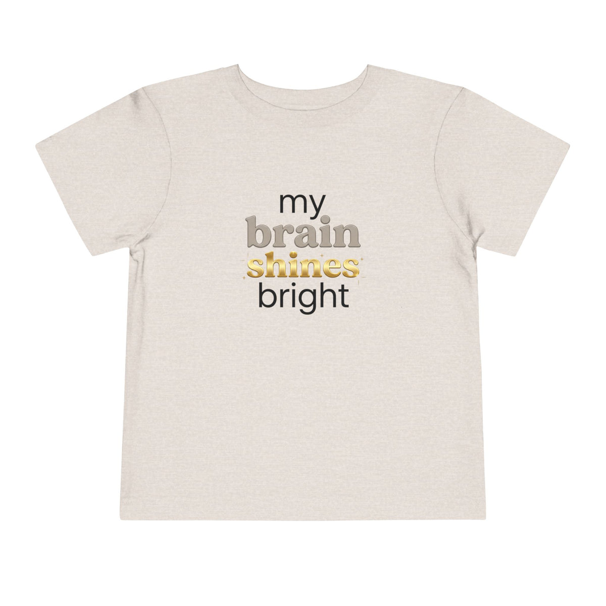 My Brain Shines Bright Neurodiversity Toddler Shirt | Autism Acceptance