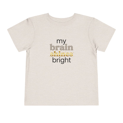 My Brain Shines Bright Neurodiversity Toddler Shirt | Autism Acceptance