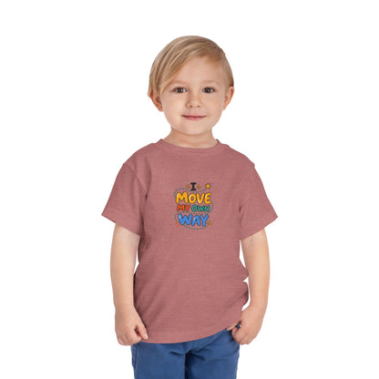 "I Move My Own Way" Toddler Graphic Tee | Uplifted By Design™ Adaptive Movement & Disability Pride Shirt