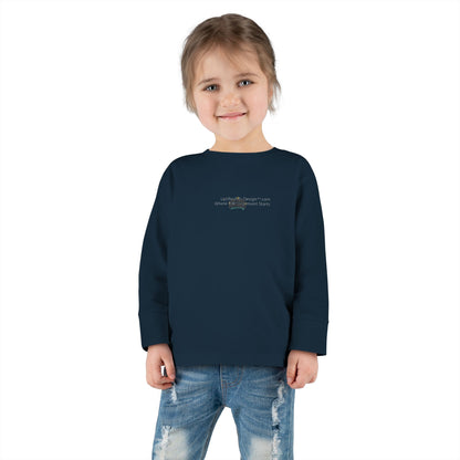 "My Mind, My Magic" Toddler Long Sleeve Tee — Sparkle Mind Wordmark | Uplifted By Design™ Autism Acceptance & Sensory Pride Shirt
