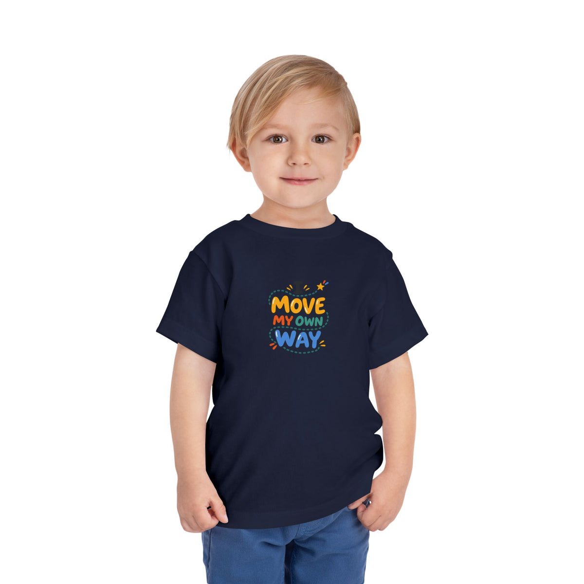 "I Move My Own Way" Toddler Graphic Tee | Uplifted By Design™ Adaptive Movement & Disability Pride Shirt