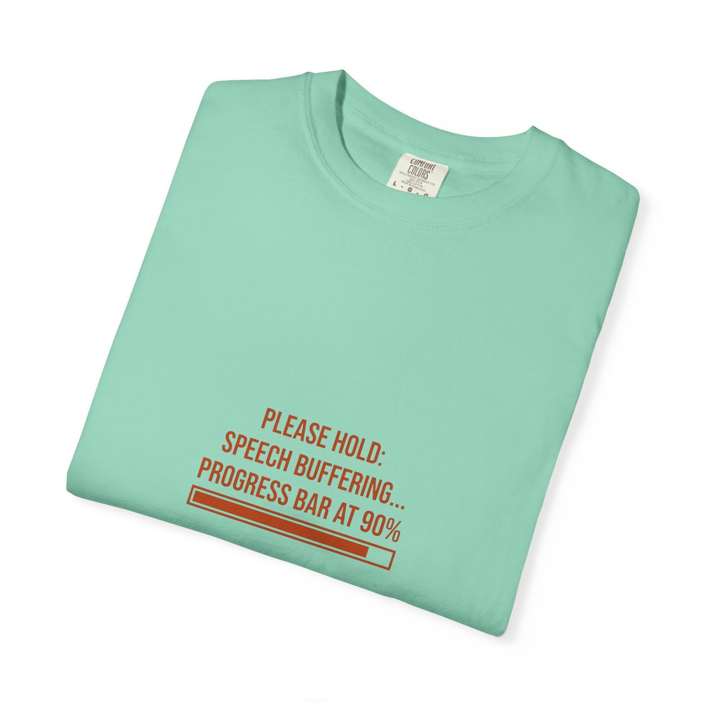 Please Hold Speech Buffering Tee | CP Awareness | Uplifted By Design