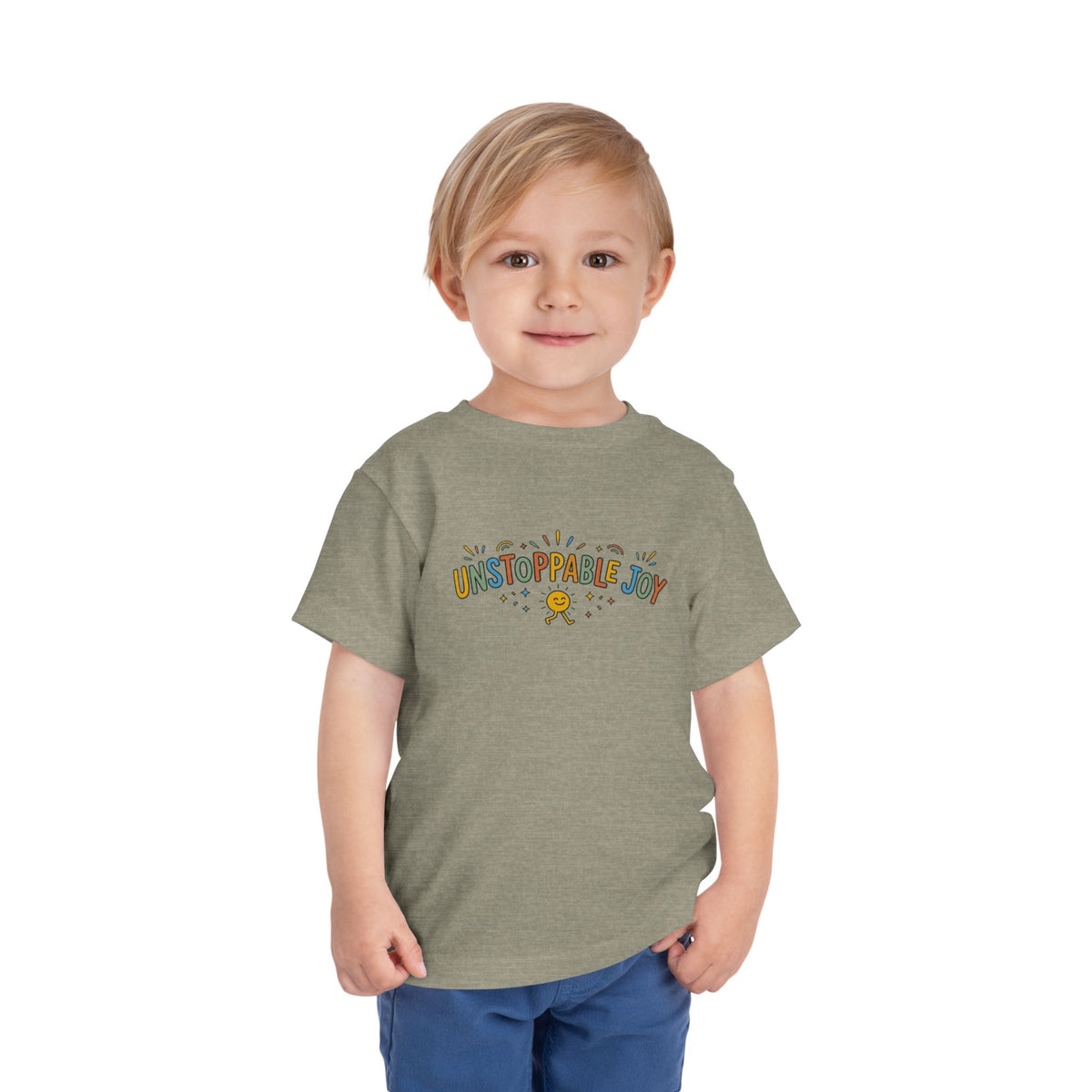 "Unstoppable Joy" Toddler Graphic Tee | Uplifted By Design™ Cerebral Palsy & Adaptive Movement Shirt