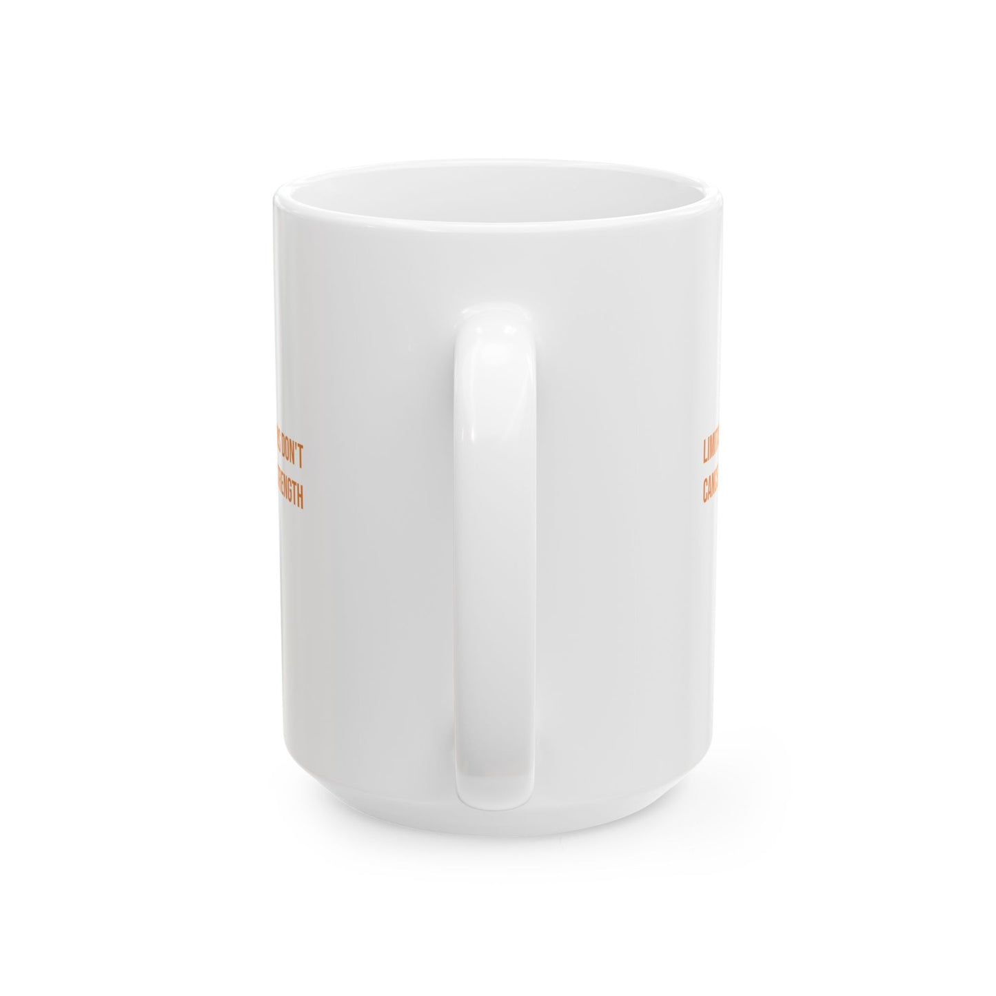 Limitations Dont Cancel Strength Empowerment Mug | Cerebral Palsy Advocacy Coffee Cup