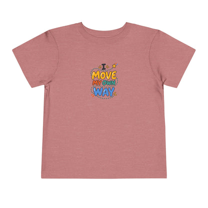 "I Move My Own Way" Toddler Graphic Tee | Uplifted By Design™ Adaptive Movement & Disability Pride Shirt