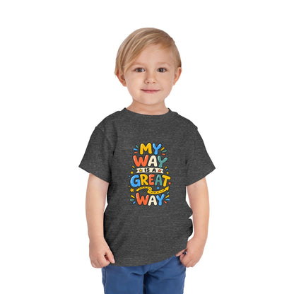 Toddler Tee — "My Way Is a Great Way" Affirmation | Cerebral Palsy & Disability Pride Shirt