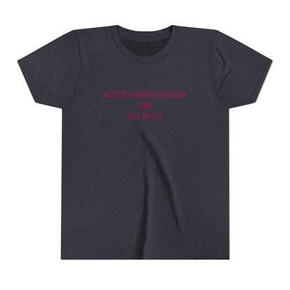 Loud Proud Autistic Neurodivergent Pride Youth Tee | Uplifted By Design