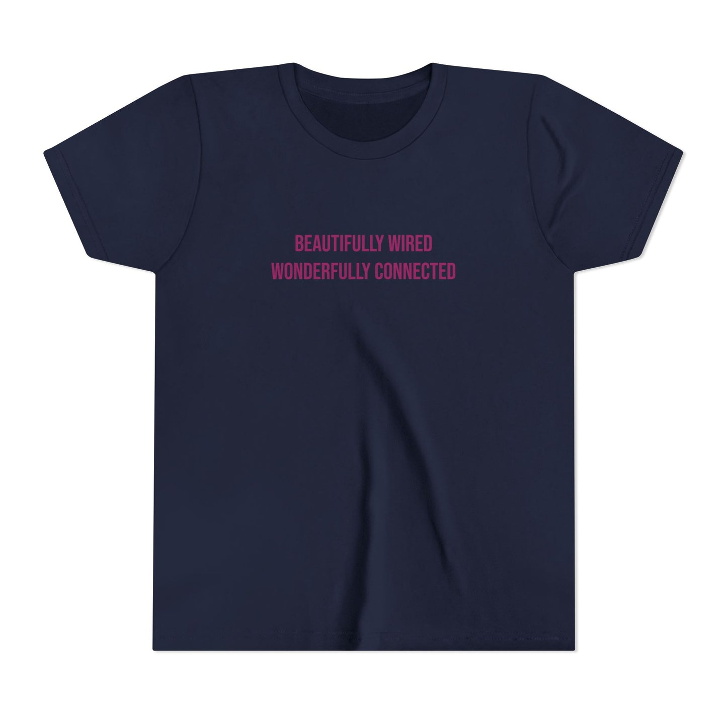 “Beautifully Wired, Wonderfully Connected” Neurodivergent Pride Youth Tee | Uplifted By Design