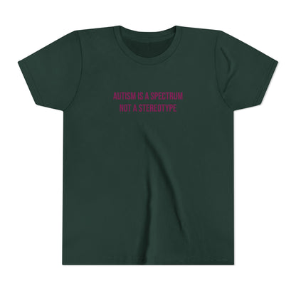 "Autism Is A Spectrum Not A Stereotype" Neurodivergent Pride Youth Tee | Uplifted By Design