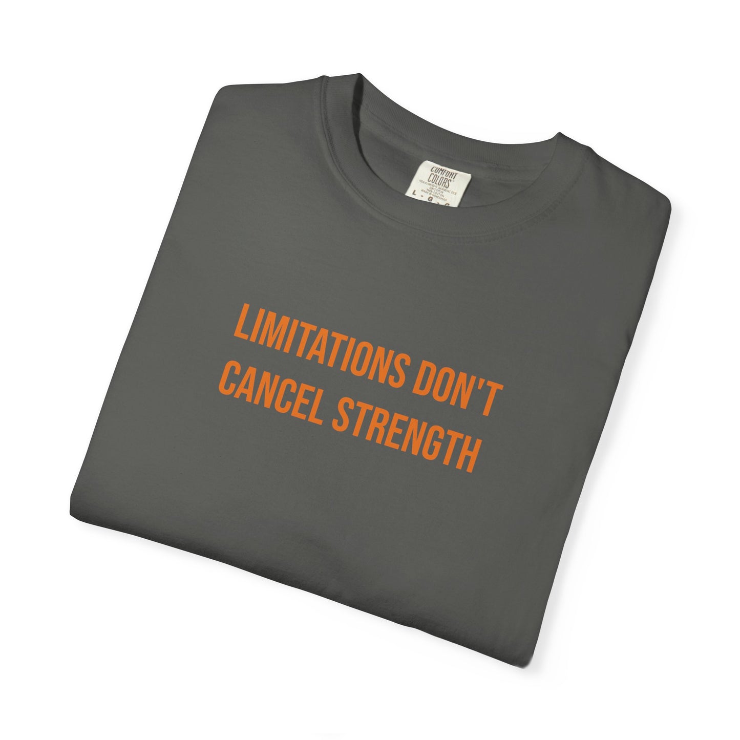 Limitations Dont Cancel Strength T-shirt | CP Awareness Tee