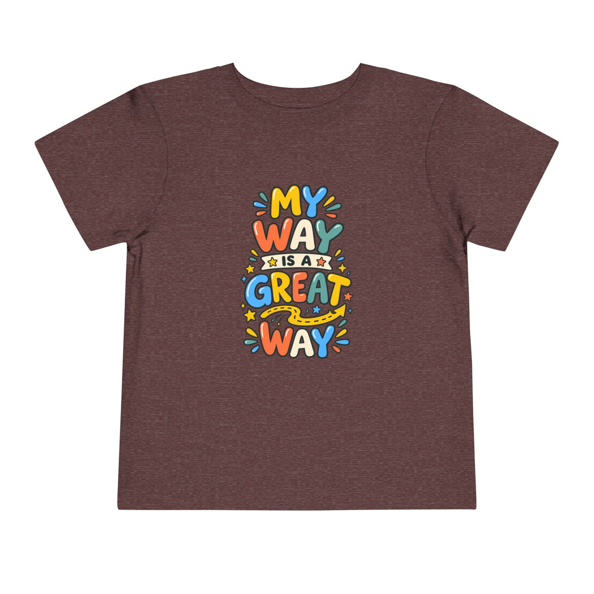 Toddler Tee — "My Way Is a Great Way" Affirmation | Cerebral Palsy & Disability Pride Shirt