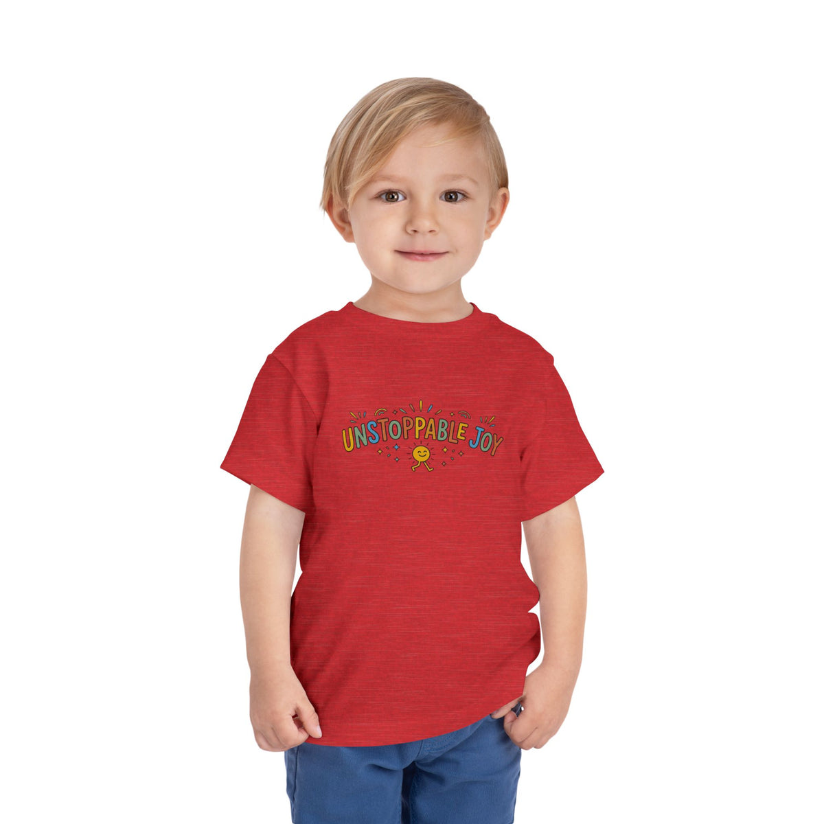 "Unstoppable Joy" Toddler Graphic Tee | Uplifted By Design™ Cerebral Palsy & Adaptive Movement Shirt