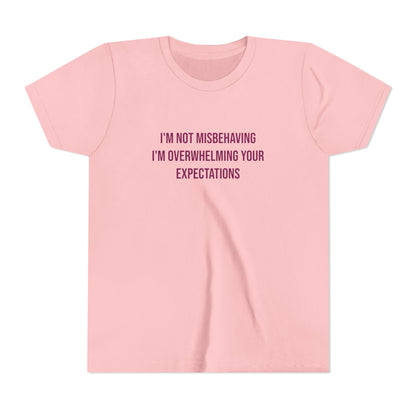 I'm Not Misbehaving" Neurodivergent Pride Youth Tee | Uplifted By Design