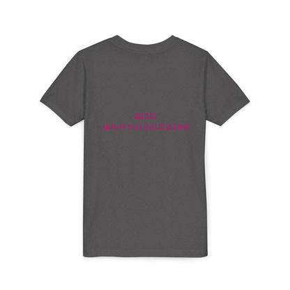 Amplify Your Understanding Empowerment Youth Tee | Autism Pride Kids Streetwear