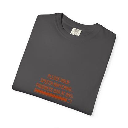 Please Hold Speech Buffering Tee | CP Awareness | Uplifted By Design