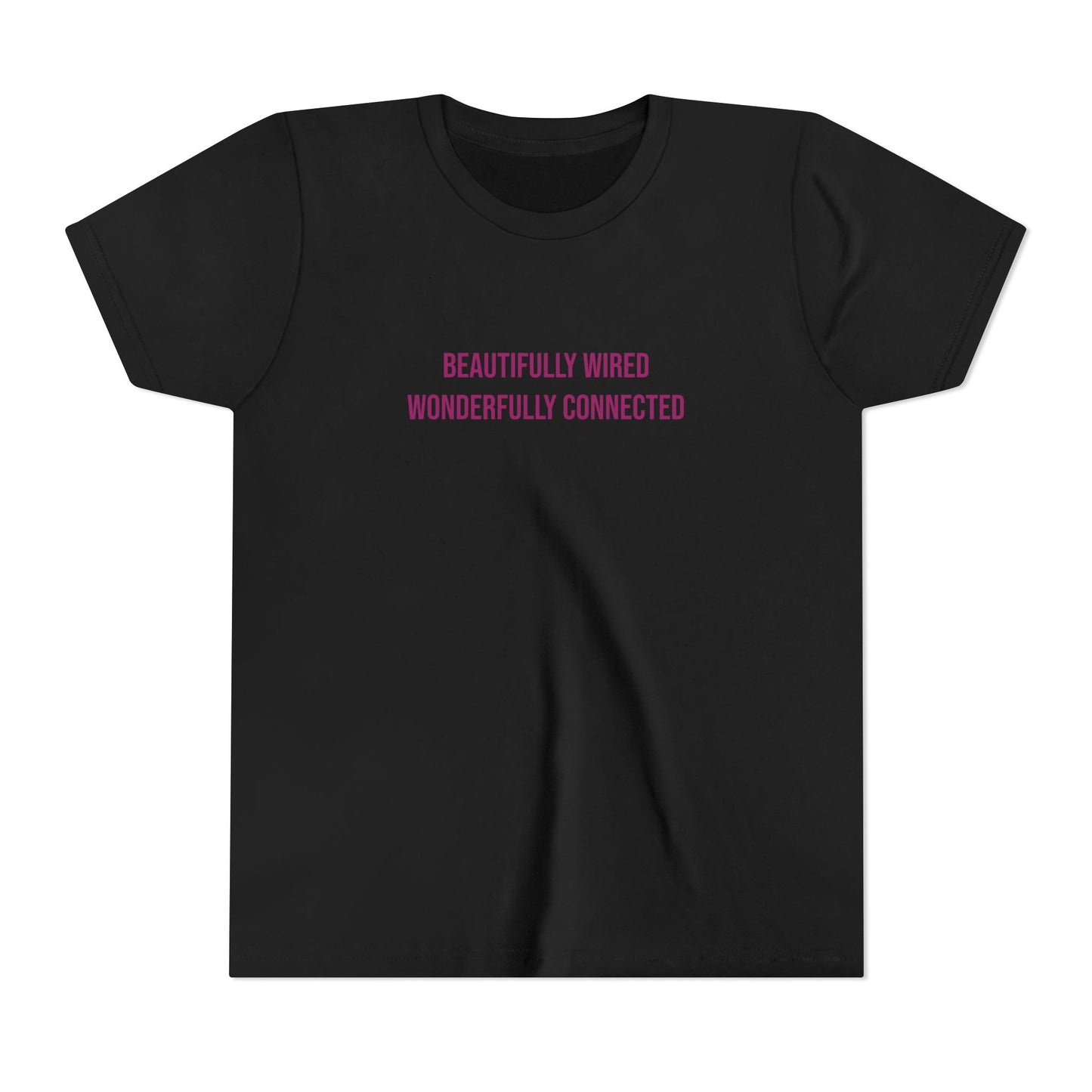“Beautifully Wired, Wonderfully Connected” Neurodivergent Pride Youth Tee | Uplifted By Design