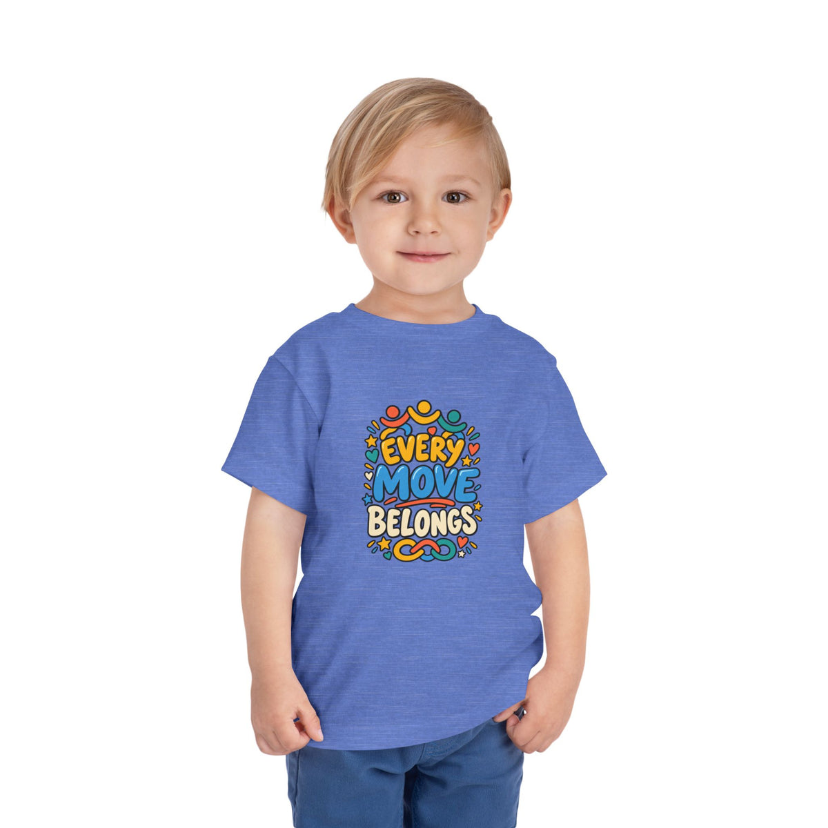 Toddler Tee — "Every Move Belongs" Inclusive Movement | Cerebral Palsy & Disability Pride Shirt