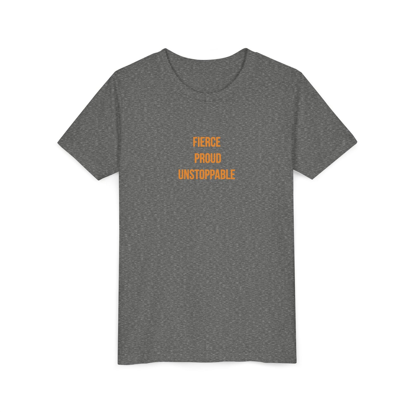 "Fierce Proud Unstoppable" Cerebral Palsy Awareness Youth Tee | Uplifted By Design