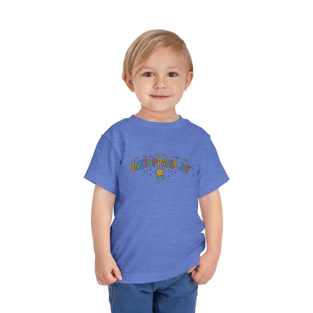 "Unstoppable Joy" Toddler Graphic Tee | Uplifted By Design™ Cerebral Palsy & Adaptive Movement Shirt