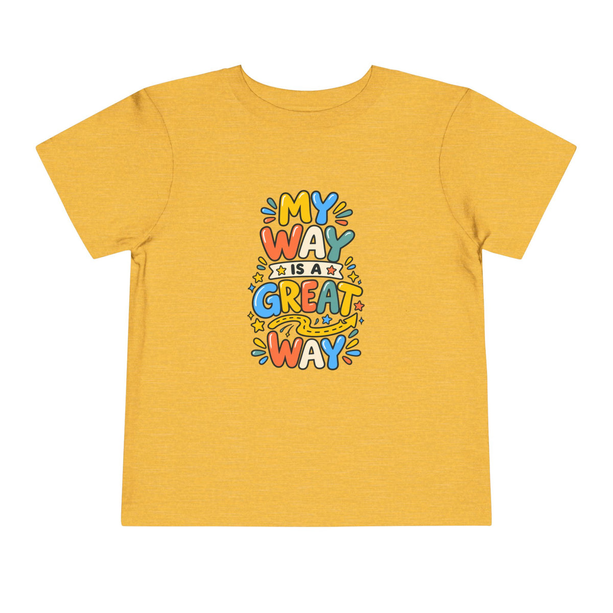 Toddler Tee — "My Way Is a Great Way" Affirmation | Cerebral Palsy & Disability Pride Shirt