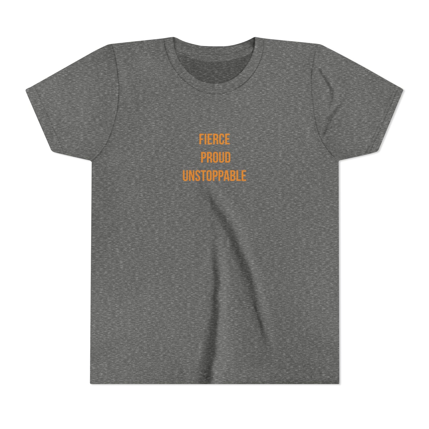 "Fierce Proud Unstoppable" Cerebral Palsy Awareness Youth Tee | Uplifted By Design