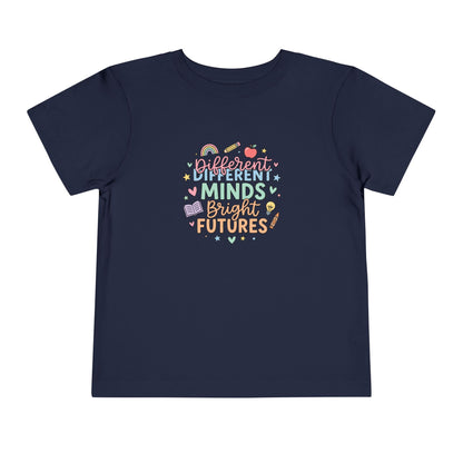 Different Minds, Bright Futures Neurodiversity Toddler Tee | Autism Acceptance