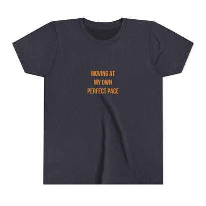 "Moving at My Own Perfect Pace" Cerebral Palsy Awareness Youth Tee | Uplifted By Design