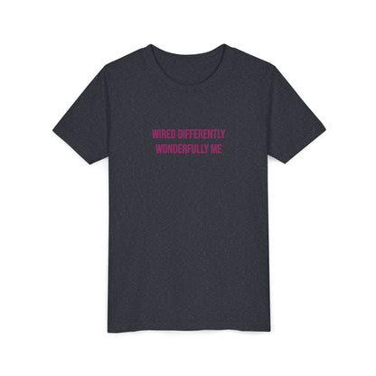 Youth Tee — "Wired Differently Wonderfully Me" Inspirational Kids T‑Shirt