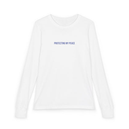 Protecting My Peace Youth Long-Sleeve Tee | Uplifted By Design™