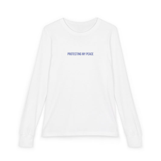 Protecting My Peace Youth Long-Sleeve Tee | Uplifted By Design™