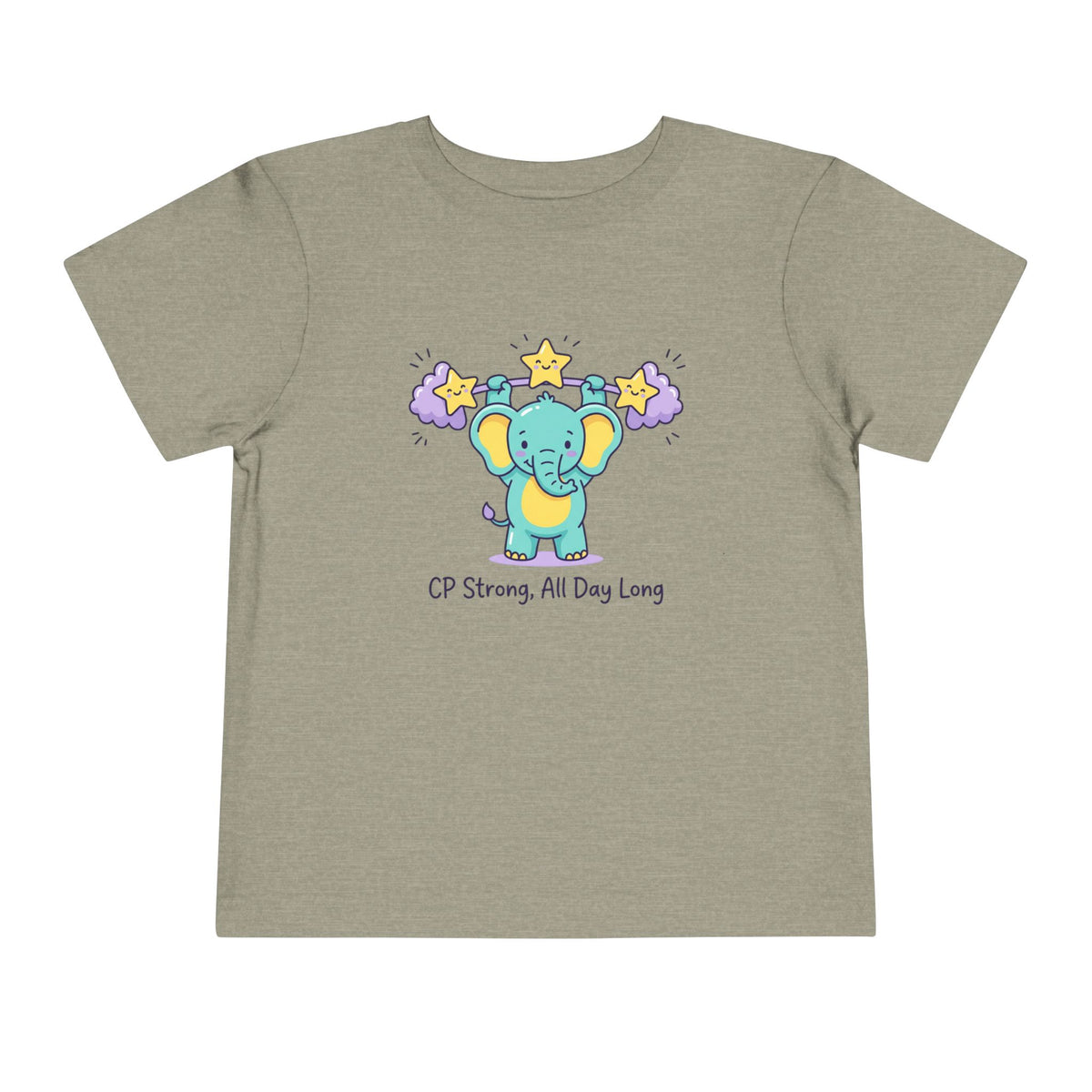 CP Strong All Day Long Toddler Shirt | Elephant Support Kids Tee
