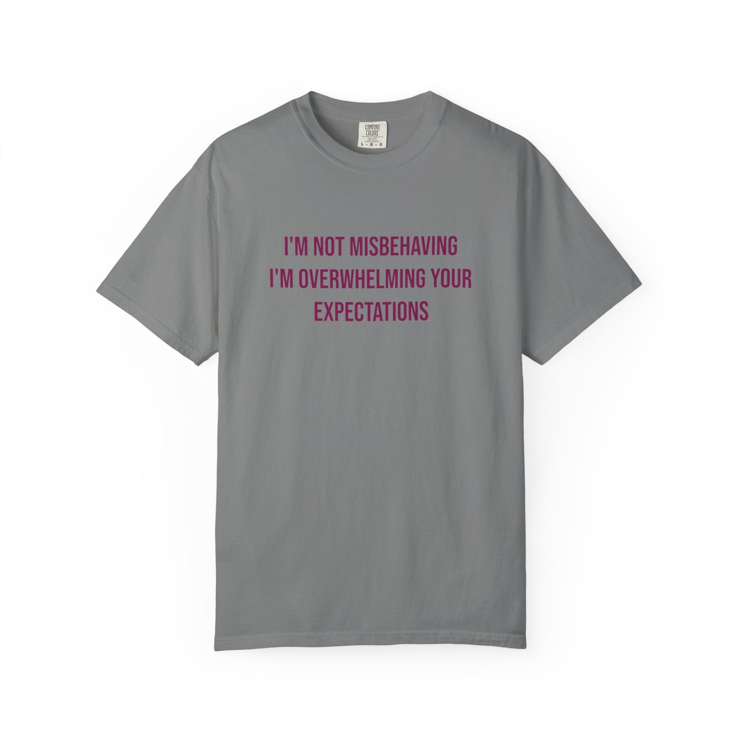 Im Not Misbehaving Im Overwhelming Your Expectations Empowerment T-shirt | Autism Awareness Streetwear Tee