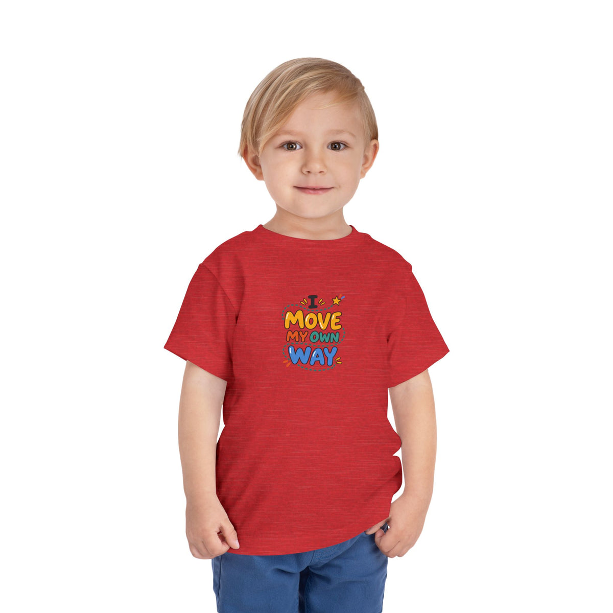 "I Move My Own Way" Toddler Graphic Tee | Uplifted By Design™ Adaptive Movement & Disability Pride Shirt