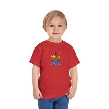 "I Move My Own Way" Toddler Graphic Tee | Uplifted By Design™ Adaptive Movement & Disability Pride Shirt