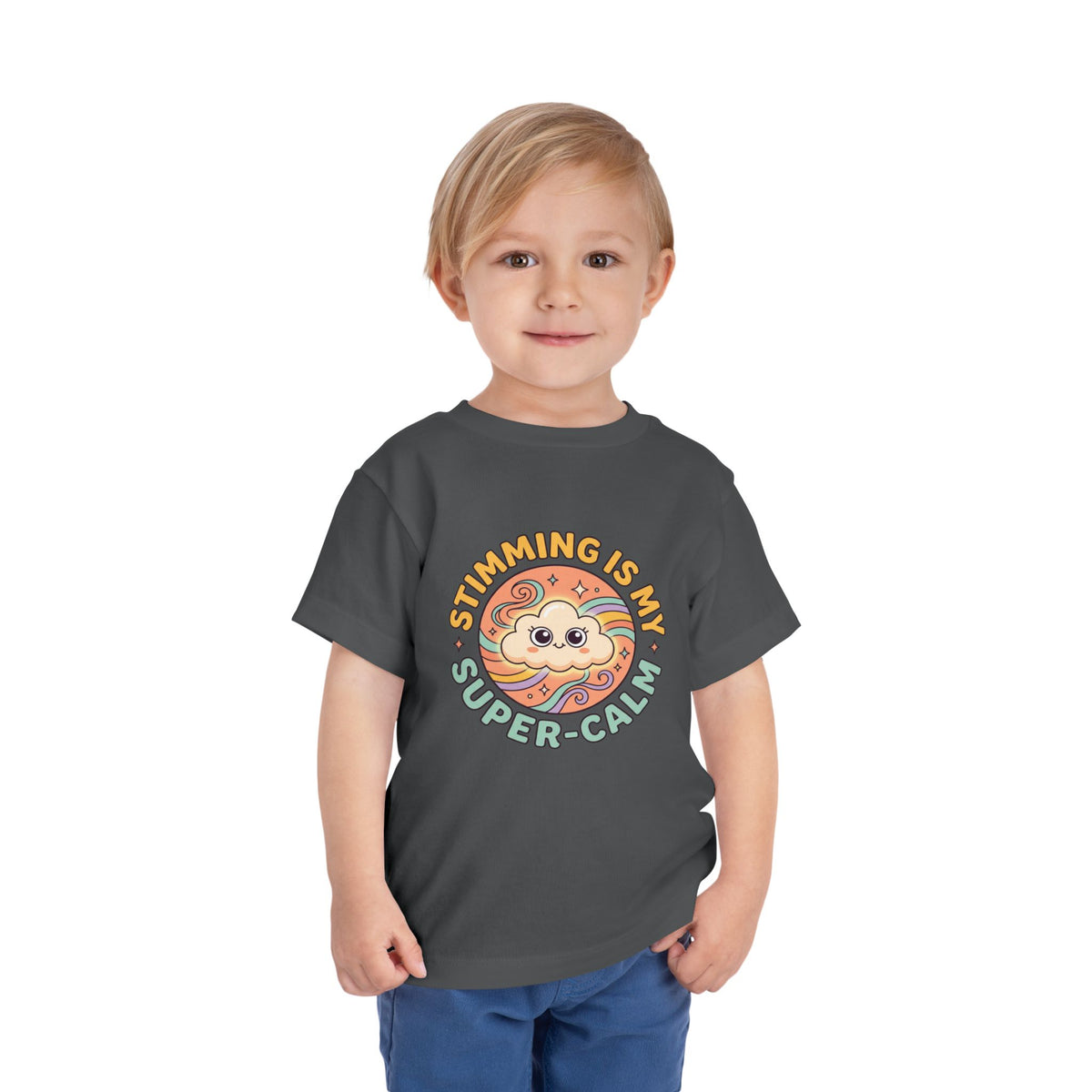 Toddler Tee — "Stimming Is My Super-Calm" Affirmation | Autism Acceptance & Sensory Pride Shirt