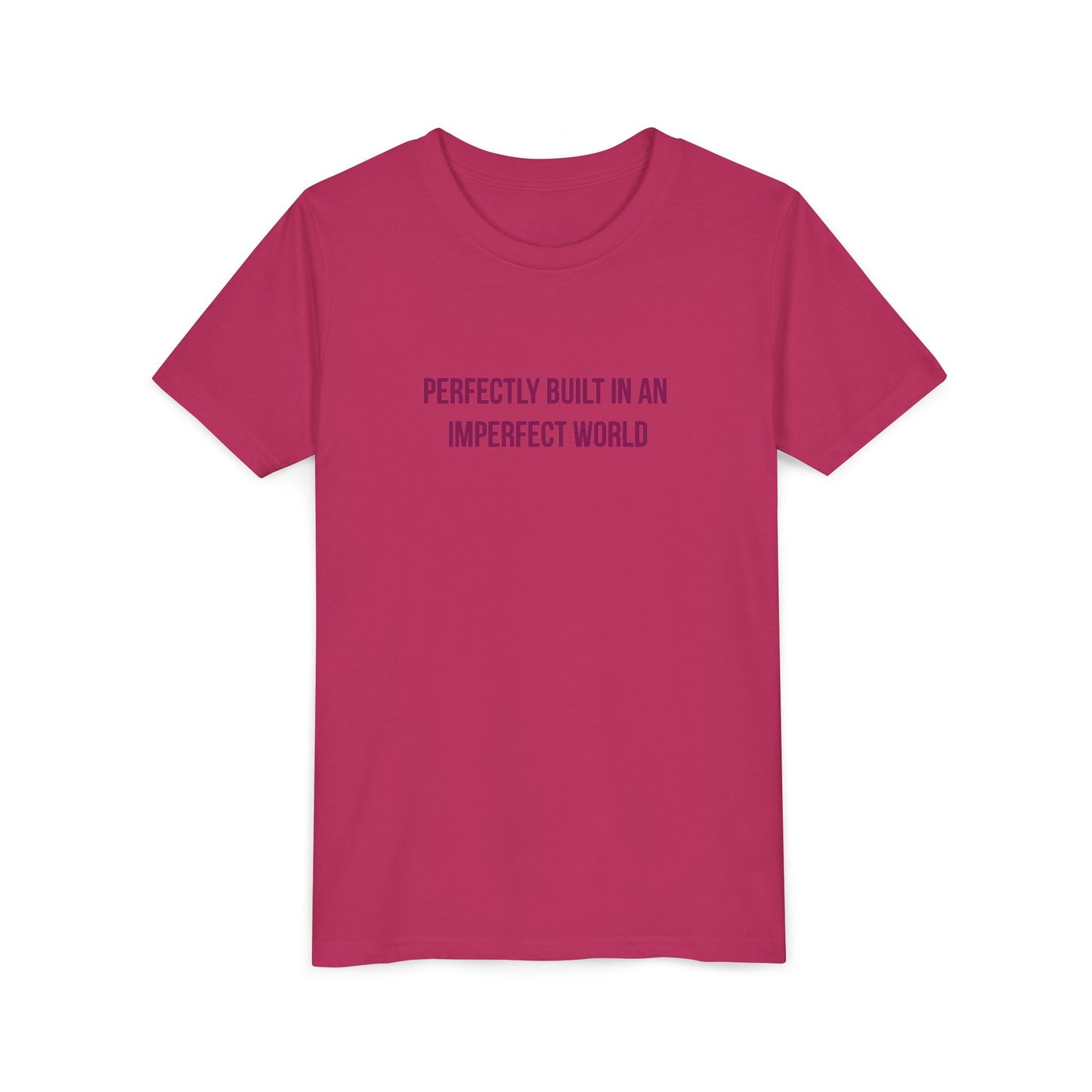 "Perfectly Built in an Imperfect World" Autism Awareness Youth Tee