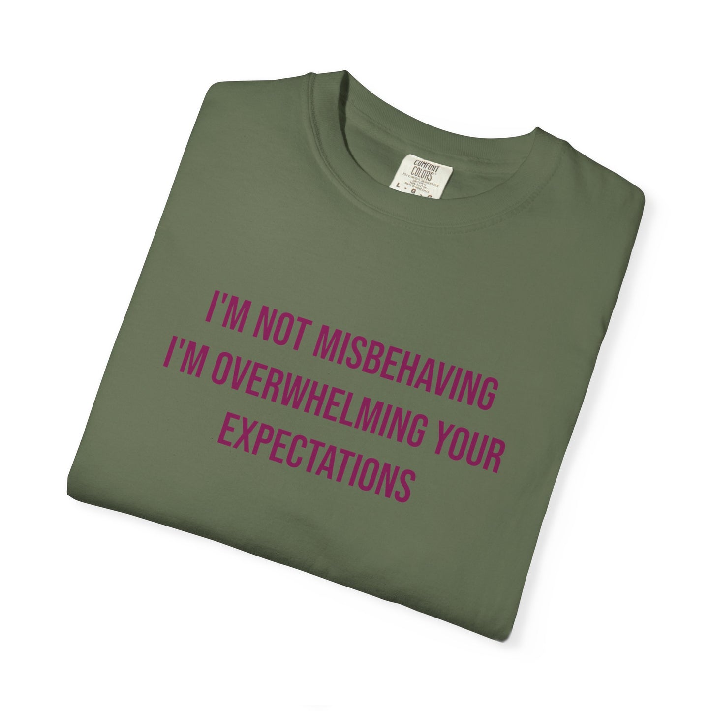 Im Not Misbehaving Im Overwhelming Your Expectations Empowerment T-shirt | Autism Awareness Streetwear Tee