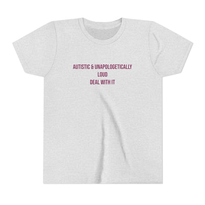 Loud Proud Autistic Neurodivergent Pride Youth Tee | Uplifted By Design